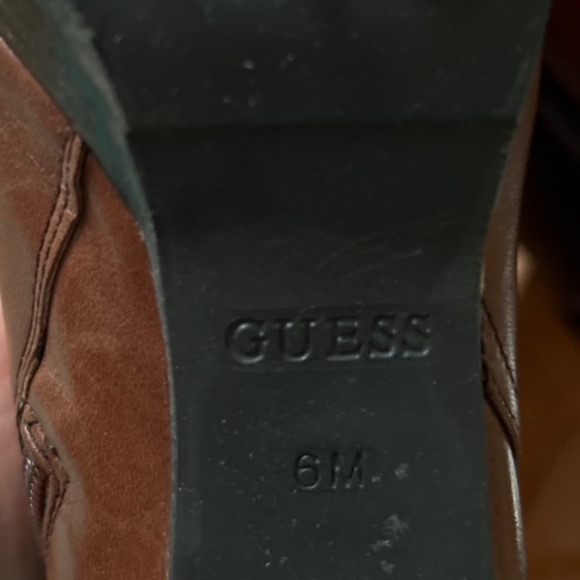 Guess brown genuine leather boots - Picture 7 of 9